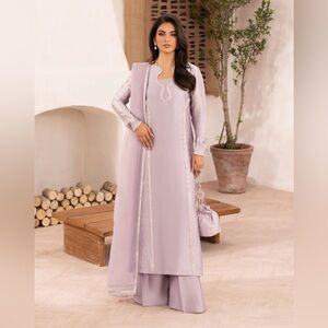Pakistani wedding dress // Lavender silver dress